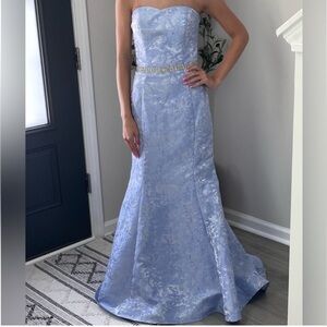 Clarisse Blue Strapless Gown for Weddings or Prom
